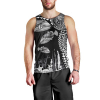 Hawaiian Reef Triggerfish Men Tank Top Polynesian Art with Tribal Humuhumunukunukuapua'a LT03 - Polynesian Pride