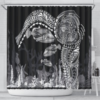 Hawaiian Reef Triggerfish Shower Curtain Polynesian Art with Tribal Humuhumunukunukuapua'a LT03 - Polynesian Pride