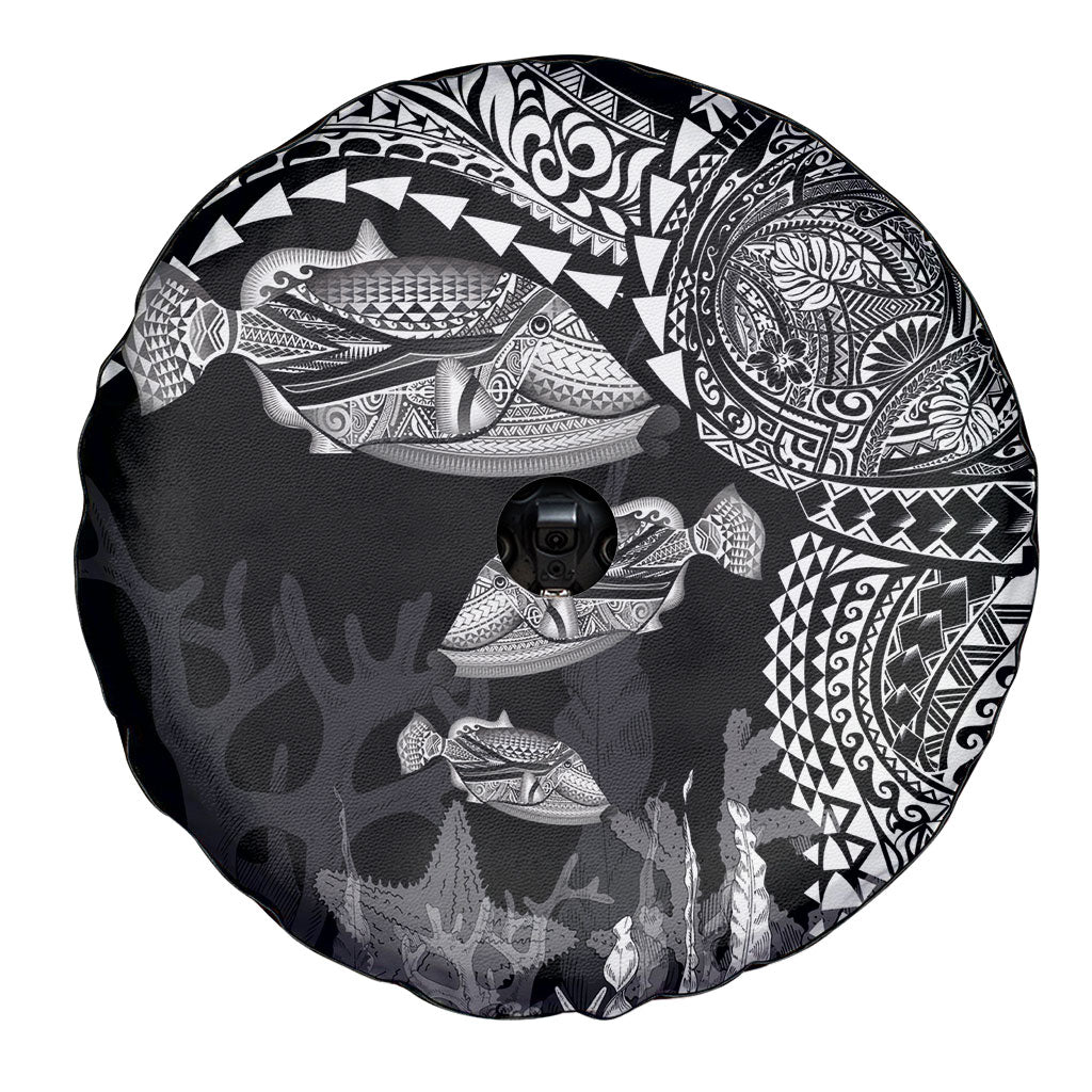Hawaiian Reef Triggerfish Spare Tire Cover Polynesian Art with Tribal Humuhumunukunukuapua'a LT03 - Polynesian Pride