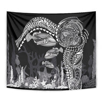 Hawaiian Reef Triggerfish Tapestry Polynesian Art with Tribal Humuhumunukunukuapua'a LT03 - Polynesian Pride