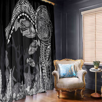 Hawaiian Reef Triggerfish Window Curtain Polynesian Art with Tribal Humuhumunukunukuapua'a LT03 - Polynesian Pride