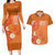 International Day for the Elimination of Violence Against Women Couples Matching Long Sleeve Bodycon Dress and Hawaiian Shirt Polynesian Pattern