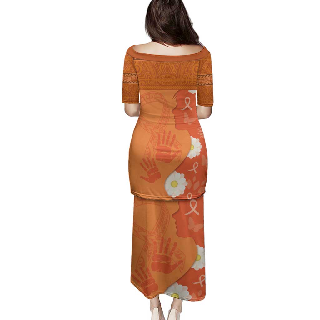 International Day for the Elimination of Violence Against Women Family Matching Puletasi and Hawaiian Shirt Polynesian Pattern LT03 - Polynesian Pride