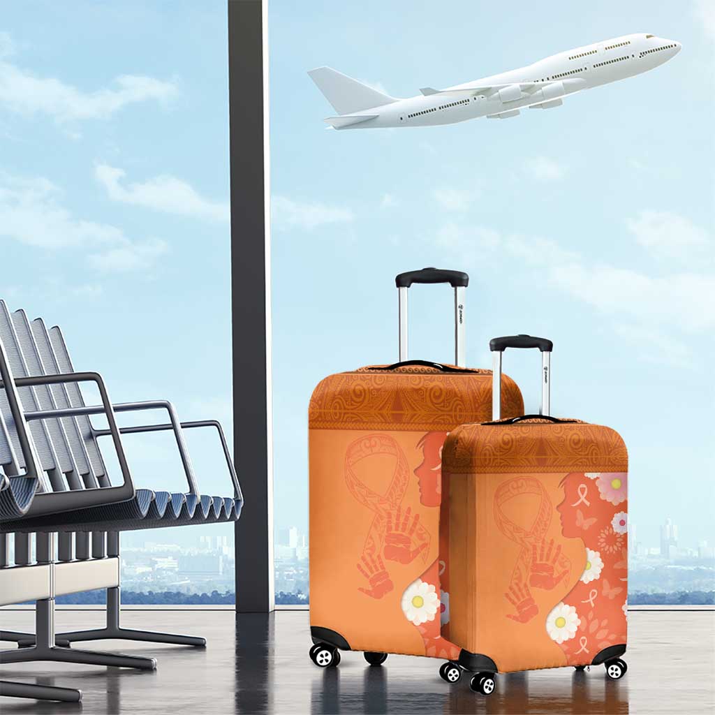 International Day for the Elimination of Violence Against Women Luggage Cover Polynesian Pattern