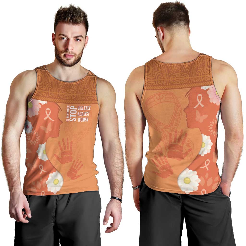 International Day for the Elimination of Violence Against Women Men Tank Top Polynesian Pattern