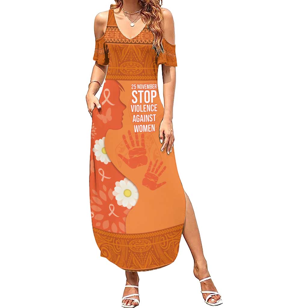 International Day for the Elimination of Violence Against Women Summer Maxi Dress Polynesian Pattern