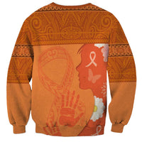 International Day for the Elimination of Violence Against Women Sweatshirt Polynesian Pattern