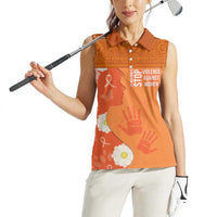 International Day for the Elimination of Violence Against Women Women Sleeveless Polo Shirt Polynesian Pattern