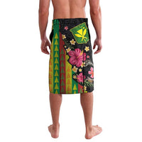 Hawaiian Independence Day Lavalava Kanaka Maoli Symbols With Tapa Motifs and Tropical Plants - Polynesian Pride