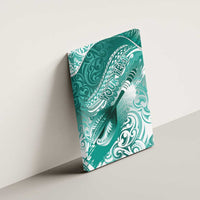 Personalised New Zealand Aotearoa Darts Masters Canvas Wall Art Maori Art Tattoo with Tribal Dart Symbol Teal Color LT03 - Polynesian Pride