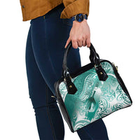 Personalised New Zealand Aotearoa Darts Masters Shoulder Handbag Maori Art Tattoo with Tribal Dart Symbol Teal Color - Polynesian Pride