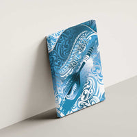 Personalised New Zealand Aotearoa Darts Masters Canvas Wall Art Maori Art Tattoo with Tribal Dart Symbol Blue - Polynesian Pride