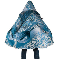 Personalised New Zealand Aotearoa Darts Masters Cloak Maori Art Tattoo with Tribal Dart Symbol Blue - Polynesian Pride