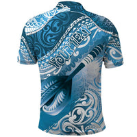 Personalised New Zealand Aotearoa Darts Masters Polo Shirt Maori Art Tattoo with Tribal Dart Symbol Blue - Polynesian Pride