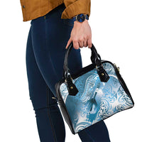 Personalised New Zealand Aotearoa Darts Masters Shoulder Handbag Maori Art Tattoo with Tribal Dart Symbol Blue - Polynesian Pride