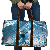 Personalised New Zealand Aotearoa Darts Masters Travel Bag Maori Art Tattoo with Tribal Dart Symbol Blue - Polynesian Pride