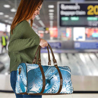 Personalised New Zealand Aotearoa Darts Masters Travel Bag Maori Art Tattoo with Tribal Dart Symbol Blue - Polynesian Pride