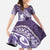 Personalised New Zealand Aotearoa Darts Masters Family Matching Summer Maxi Dress and Hawaiian Shirt Maori Art Tattoo with Tribal Dart Symbol Purple - Polynesian Pride