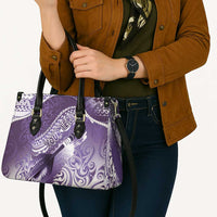 Personalised New Zealand Aotearoa Darts Masters Leather Bag Maori Art Tattoo with Tribal Dart Symbol Purple - Polynesian Pride