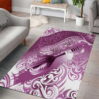 Personalised New Zealand Aotearoa Darts Masters Area Rug Maori Art Tattoo with Tribal Dart Symbol Pink - Polynesian Pride