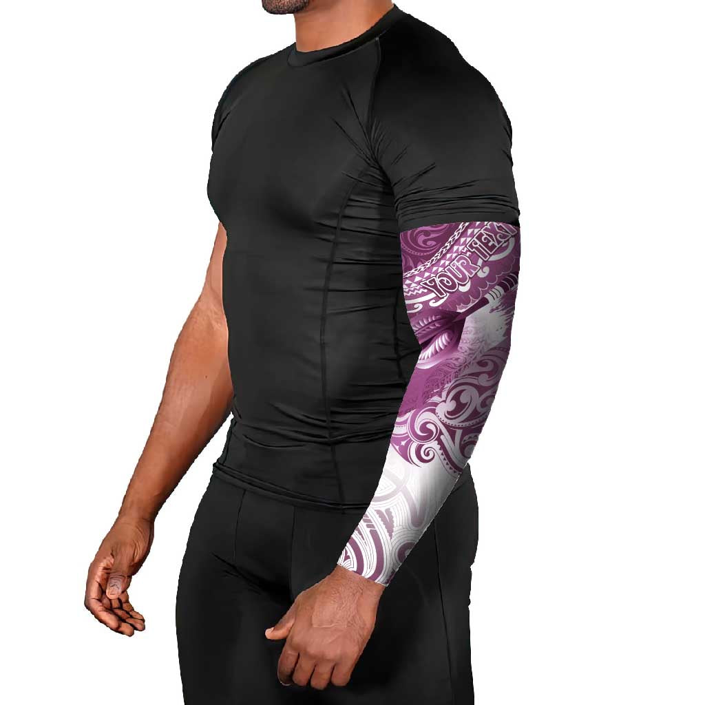 Personalised New Zealand Aotearoa Darts Masters Arm Sleeves Maori Art Tattoo with Tribal Dart Symbol Pink - Polynesian Pride