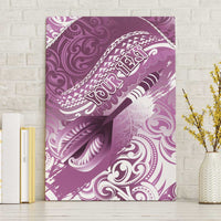 Personalised New Zealand Aotearoa Darts Masters Canvas Wall Art Maori Art Tattoo with Tribal Dart Symbol Pink - Polynesian Pride