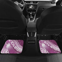 Personalised New Zealand Aotearoa Darts Masters Car Mats Maori Art Tattoo with Tribal Dart Symbol Pink - Polynesian Pride
