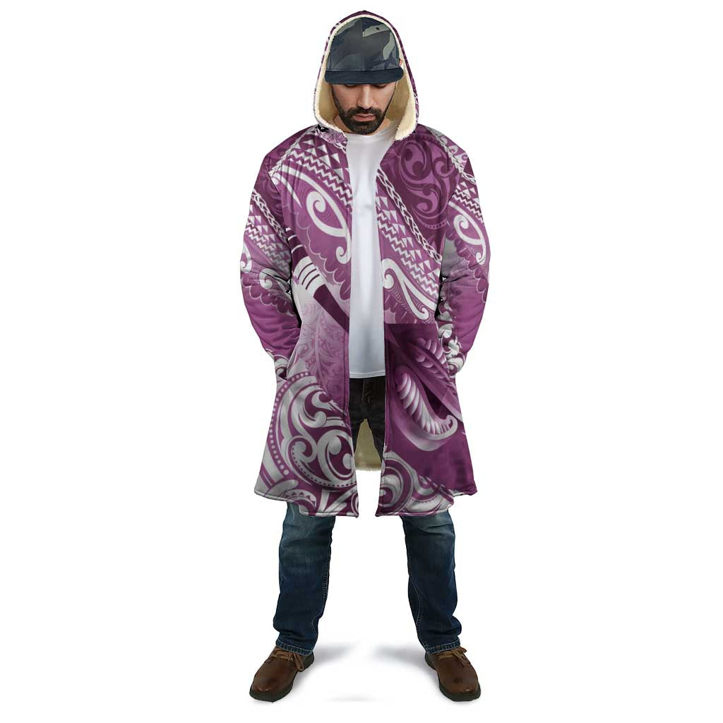 Personalised New Zealand Aotearoa Darts Masters Cloak Maori Art Tattoo with Tribal Dart Symbol Pink - Polynesian Pride