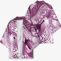 Personalised New Zealand Aotearoa Darts Masters Kimono Maori Art Tattoo with Tribal Dart Symbol Pink - Polynesian Pride