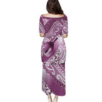 Personalised New Zealand Aotearoa Darts Masters Puletasi Maori Art Tattoo with Tribal Dart Symbol Pink - Polynesian Pride