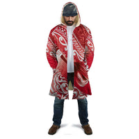 Personalised New Zealand Aotearoa Darts Masters Cloak Maori Art Tattoo with Tribal Dart Symbol Red - Polynesian Pride