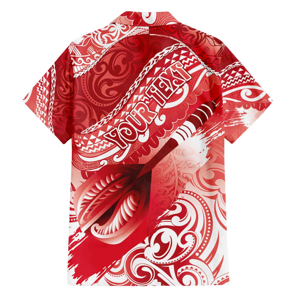 Personalised New Zealand Aotearoa Darts Masters Family Matching Off The Shoulder Long Sleeve Dress and Hawaiian Shirt Maori Art Tattoo with Tribal Dart Symbol Red - Polynesian Pride