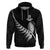 New Zealand World Cup 2023 Hoodie Aotearoa Champion Rugby with Silver Fern Maori Ethnic Pattern LT03 Black - Polynesian Pride