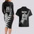 Custom New Zealand World Cup 2023 Couples Matching Long Sleeve Bodycon Dress and Hawaiian Shirt Aotearoa Champion Rugby with Silver Fern Maori Ethnic Pattern LT03 - Polynesian Pride