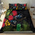 New Zealand Tui Bedding Set Guardians of the Hei Tiki - Maori Art and Plants