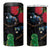 New Zealand Tui 4 in 1 Can Cooler Tumbler Guardians of the Hei Tiki - Maori Art and Plants
