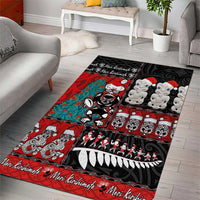 New Zealand Christmas Area Rug Maori Christmas Spirit - Meri Kirihimete