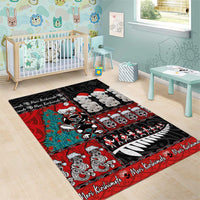 New Zealand Christmas Area Rug Maori Christmas Spirit - Meri Kirihimete