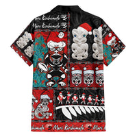 New Zealand Christmas Family Matching Short Sleeve Bodycon Dress and Hawaiian Shirt Maori Christmas Spirit - Meri Kirihimete LT03 - Polynesian Pride