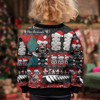 New Zealand Christmas Kid Ugly Christmas Sweater Maori Christmas Spirit - Meri Kirihimete