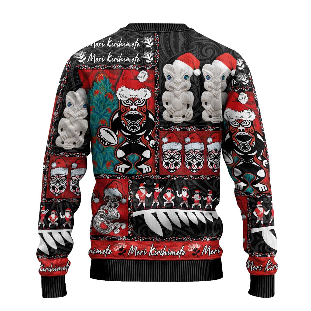 New Zealand Christmas Ugly Christmas Sweater Maori Christmas Spirit - Meri Kirihimete
