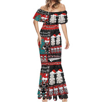 New Zealand Christmas Mermaid Dress Maori Christmas Spirit - Meri Kirihimete LT03 - Polynesian Pride