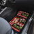 Hawaiian Christmas Car Mats - Mele Kalikimaka Island Holiday Vibes - Black Red