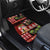 Hawaiian Christmas Car Mats - Mele Kalikimaka Island Holiday Vibes - Black Red