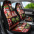 Hawaiian Christmas Car Seat Cover - Mele Kalikimaka Island Holiday Vibes - Black Red