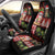 Hawaiian Christmas Car Seat Cover - Mele Kalikimaka Island Holiday Vibes - Black Red