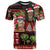 Hawaiian Christmas T Shirt - Mele Kalikimaka Island Holiday Vibes - Black Red