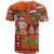 Hawaiian Christmas T Shirt - Mele Kalikimaka Island Holiday Vibes - Red Orange