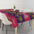 Hawaiian Christmas Tablecloth - Mele Kalikimaka Island Holiday Vibes - Pink Purple