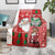 Australian Christmas Blanket - Santa Koala Kangaroo and Holiday Cheer